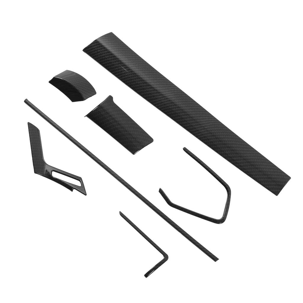 7pcs Car Interior Decoration Trim Kit Carbon Fiber Style Replacement for Civic 2016‑2020