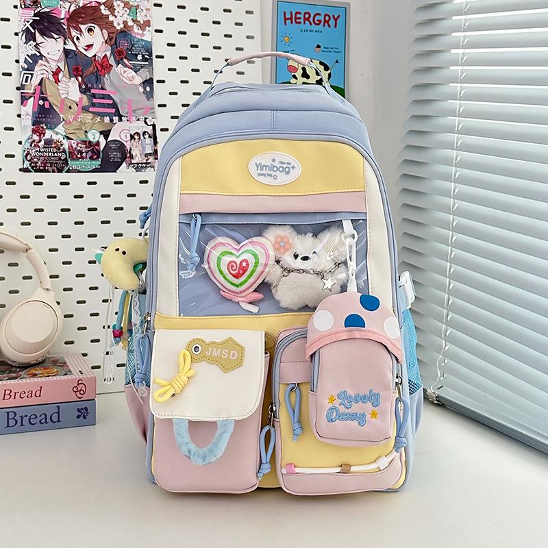 High-value Versatile Large-capacity Schoolbag Female Cute Backpack Junior High School Girl High School Student Backpack