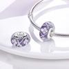 Fashion Copper Dangle Plant Charm Beads Four Clover Original Accessories Bracelets Diy For Pendant Necklace Making Women