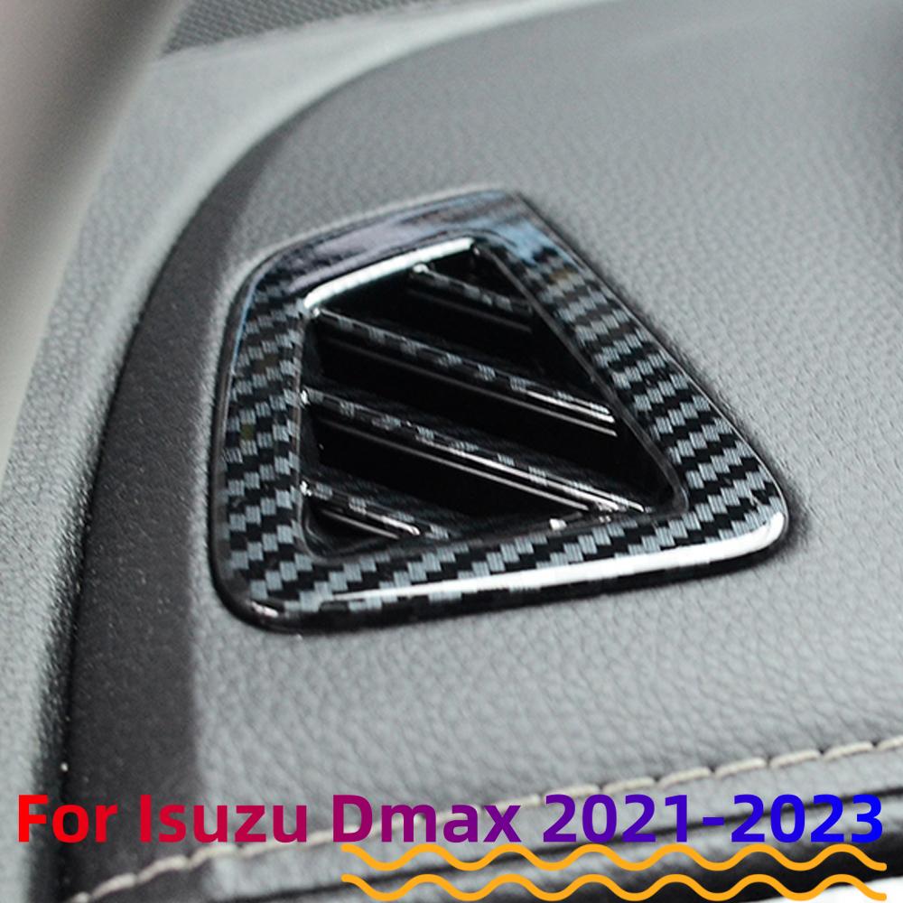 2Pcs Dashboard Air Vent Cover for ISUZU DMAX D-MAX 2026 2026 2026 AC Outlet Trim Carbon Fiber Sticker Interior Accessories