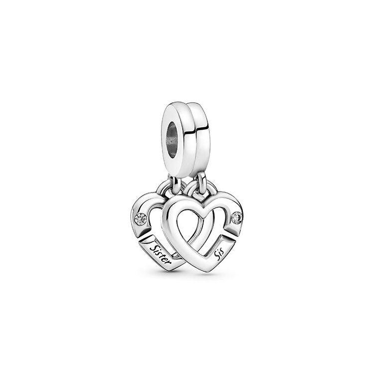 Pandora Heart Letter Decoration Pendant Unisex Pendant Silver 799538C01 Box