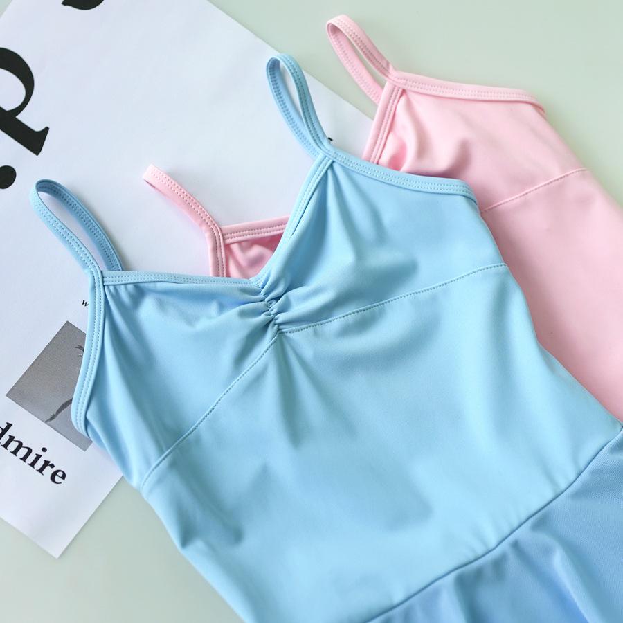 Girls' Camisole Ballet & Gymnastics Dance Costume with Gauze Skirt