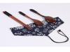 Japanese Style Portable Cutlery Set: Wooden Chopsticks, Fork, Spoon with Binding Wire and Cloth Bag for Outdoor Travel