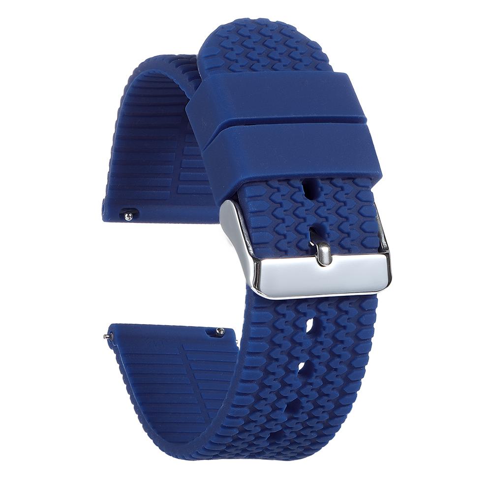 18mm 20mm 22mm 24mm Soft Rubber Strap Silicone Watch Band for Seiko for Rolex Bracelet Quick Release Sport Replacement Wristband