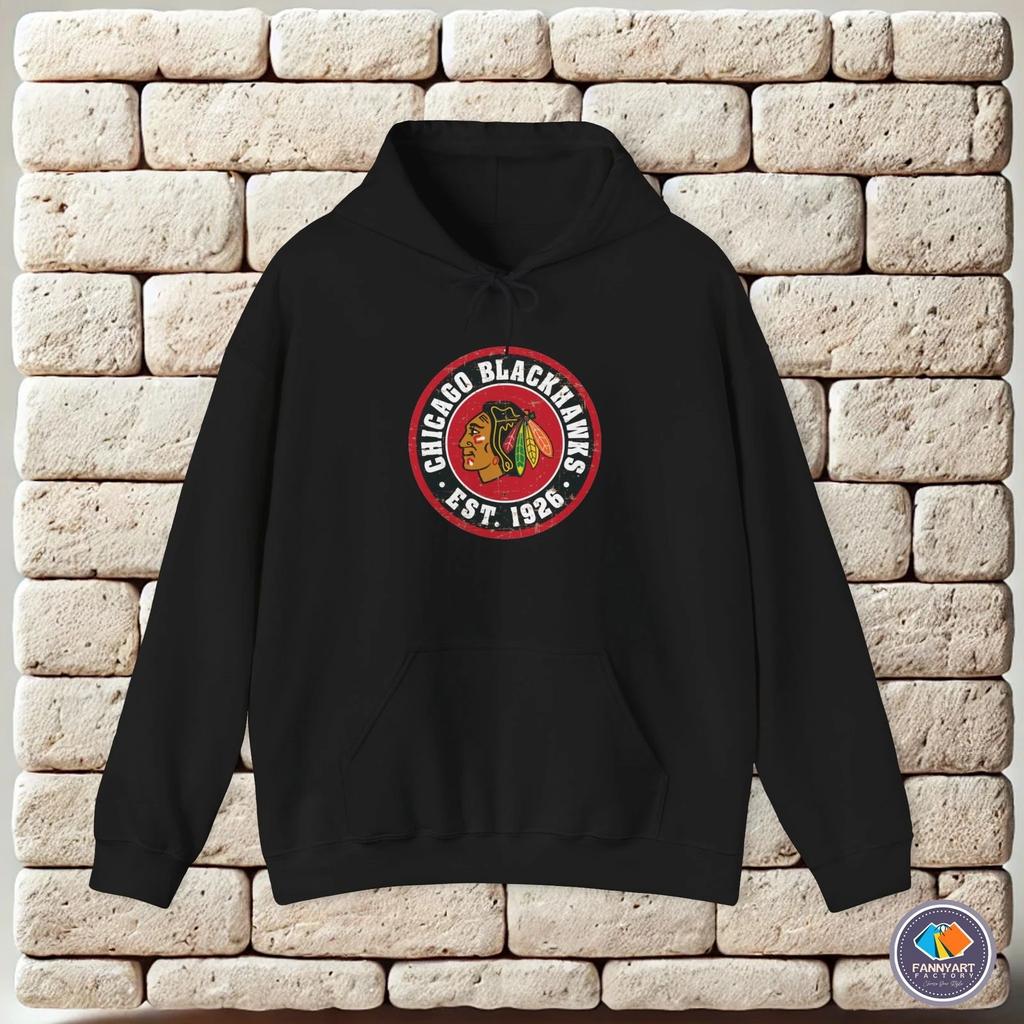 hoodie-Casual Pullover Sweatshirt Chicago Blackhawks NHL Club