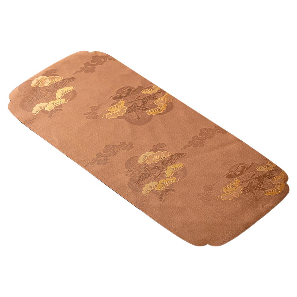 Embroidery Tea Mat Washable Absorbent Tea Ceremony Mat Decorative Tabletop Placemat for Tea Set Exquisite Chinese Style