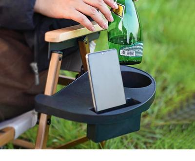 Folding Chair Cup Holder Recliner Tray Table Holder Sun Lounger Camping Chair Outdoor Garden Fishing Beach Storage Tidy Holder