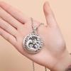 Classic Glossy Phoenix Flower Pendant Vintage Hollow Out Design Round Chinese Style Necklace For Women   Jewelry