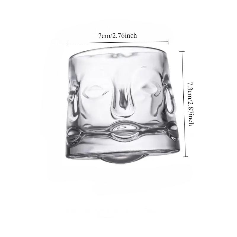 

1pcs Creative Rotating Stress-relieving Glass Whisky Wine Glasses High-end Glass Cups Beer Glasses Drinking Glasses Coffee Mug 1pcs
