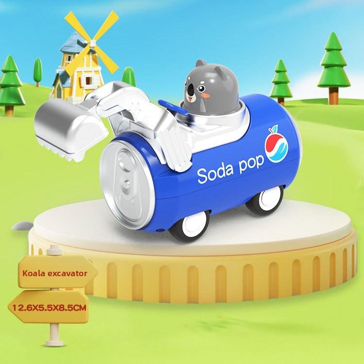 

Cartoon Monster Pull Back Toy Car With Inertia Engineering Design For Toddlers And Kids