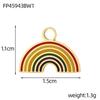 CARLIDANA Multi Designs Diy Rainbow Cherry Pendant Enamel Fashion Jewelry Charms Bracelet Necklace Stainless Steel Pendant