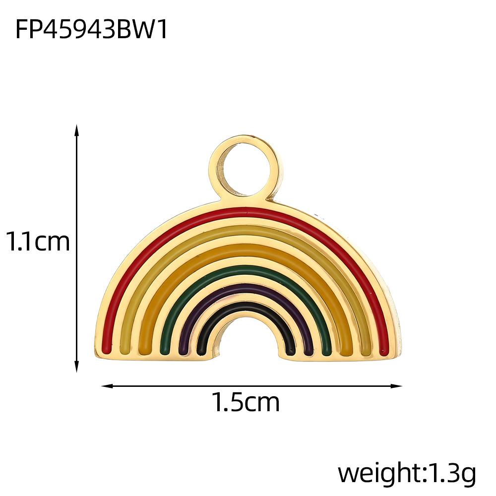 CARLIDANA Multi Designs Diy Rainbow Cherry Pendant Enamel Fashion Jewelry Charms Bracelet Necklace Stainless Steel Pendant