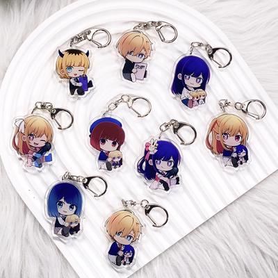 Anime Characters Oshi No Ko Acrylic Car Keychain Accessories Bag Charm Cute Cartoon Backpack Pendant Keyring Gifts For Friends
