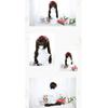 LAOBAO Cosplay Harajuku GAL Princess Twin Long Curly Heat Costume Perfect for and Events Wig, Lolita, Style, Style, Cut, Tail, Brown, Hair, Resistant,