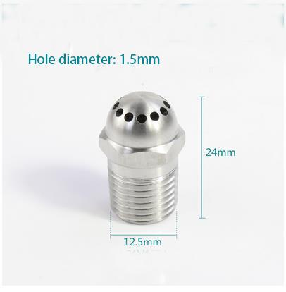 1/4" BSP Male Thread 304 Stainless Steel Spraying Nozzle Washing Sprinkler Head Round Head for Washing Cleaning Cooling