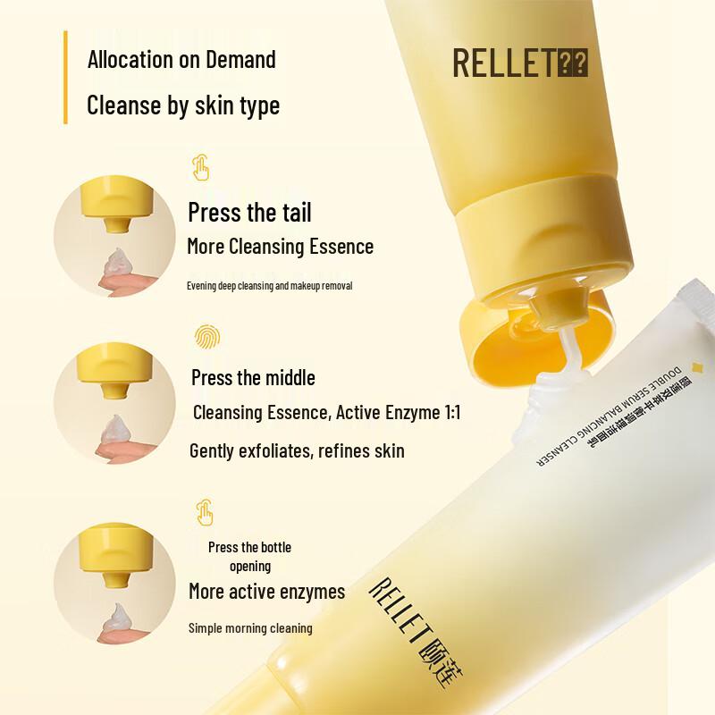 

RELLET Dual-Tube Balancing Facial Cleanser