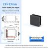 Square Plastic Furniture Tube Plug Foot Pad - Wear-Resistant Protector for Tables, Stools, and Chairs