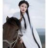 Chinese Wei And Jin Dynasty Style Hanfu Fairy Elegant White Cos God Girl Suit