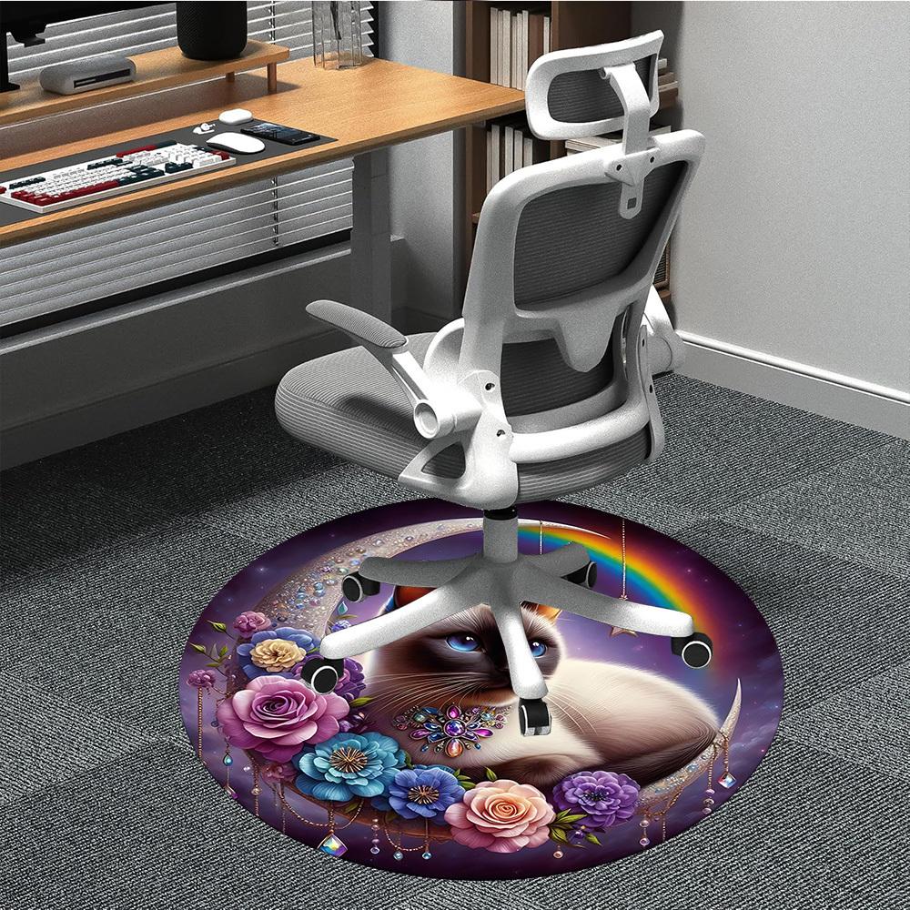 

1pc Celestial Kitty Chair Carpet for Office, Soft Flannel Throw Mat, Perfect for Office,Holiday Party Decoration Choice yy251113010 80cm by 80cm