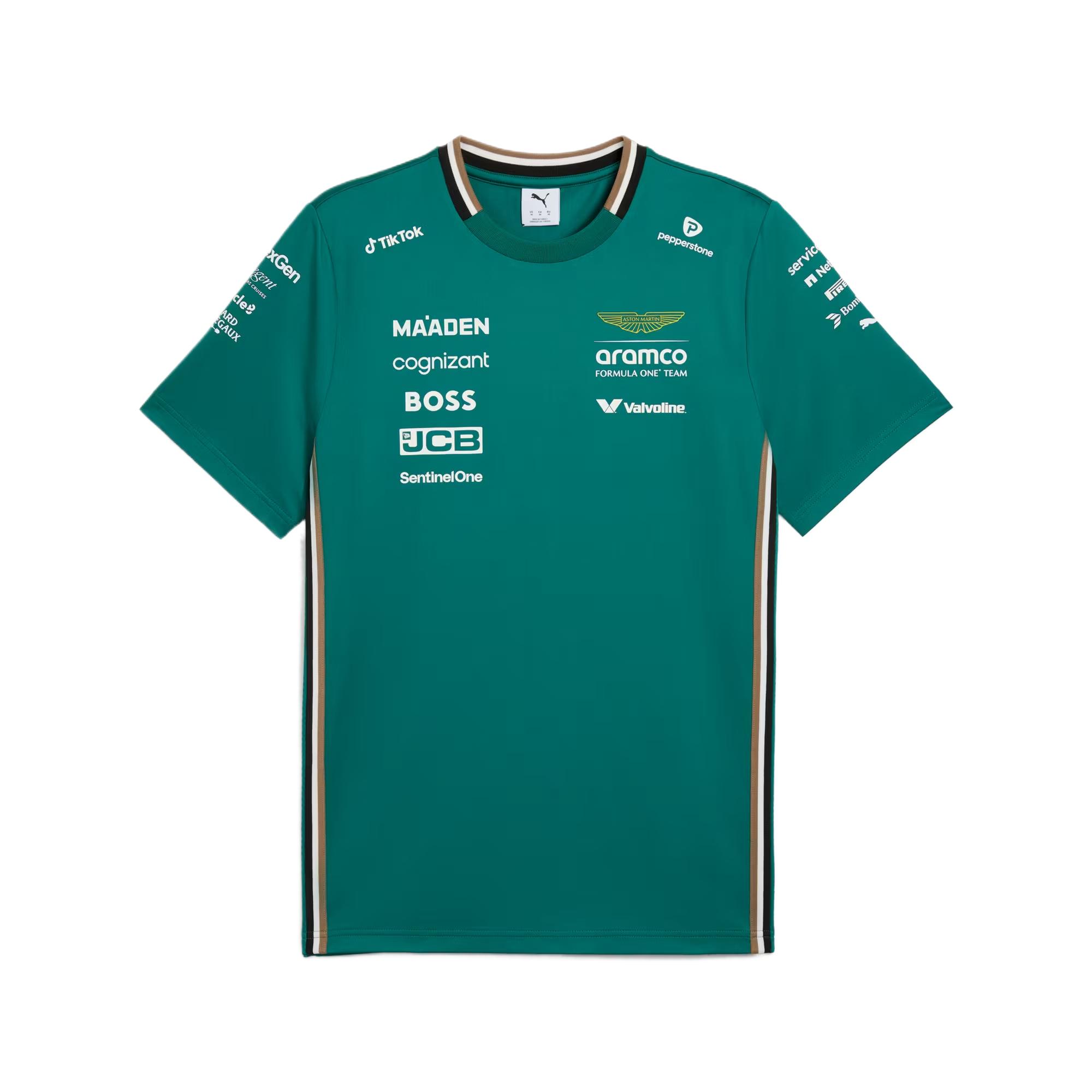 Puma X Aston Martin Aramco F1® Футболка с коротким рукавом, удобный пуловер, гоночная футболка, мужские футболки 713694-01 XXL