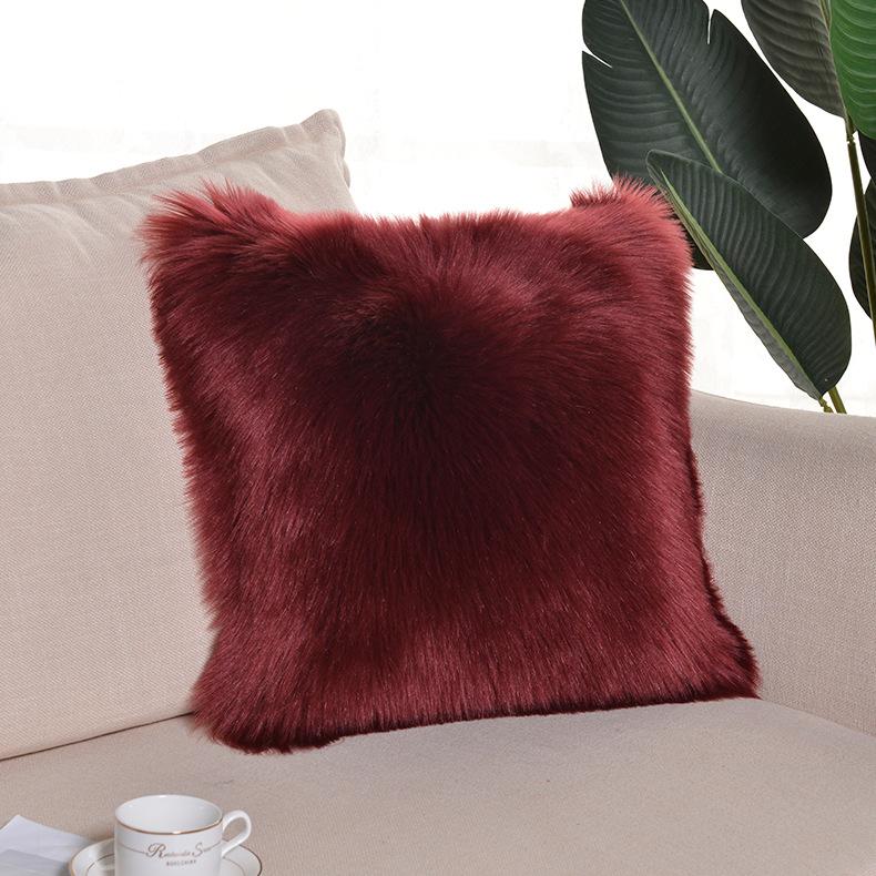2pcs Luxury Faux Fur RV Cushion Cover Perfect for Motorhome & Travel Trailer Living Room Decor Durable Construction, Decorative Covers