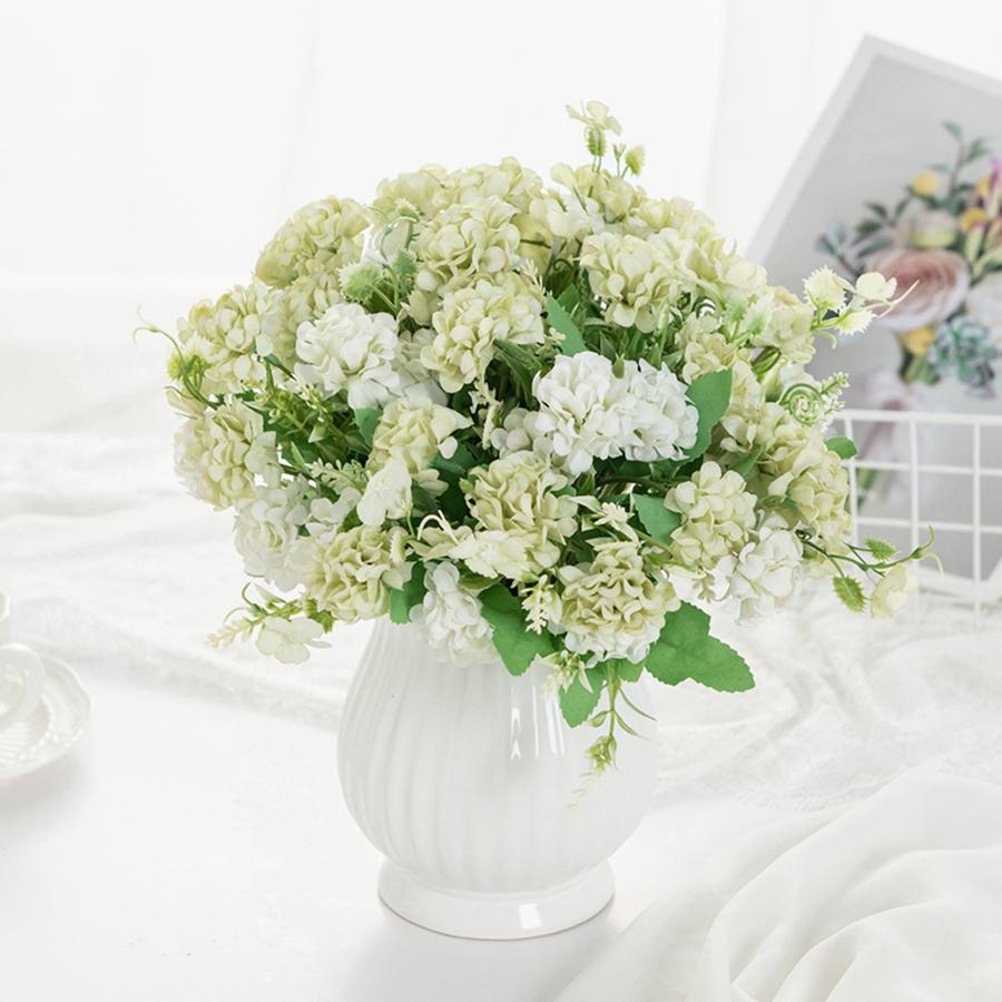 1pc/3pcs silk Hydrangea Artificial Flowers Home vase table DIY Festival party Wreath Accessory Wedding Bridal Bouquet Decoration