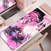 Large Rubber Gaming Rug Girls Kawaii Anime Girls 90x40 Mouse Pads Pink HD Printing Computer Keyboard Mats Washable Jirai Kei Rug