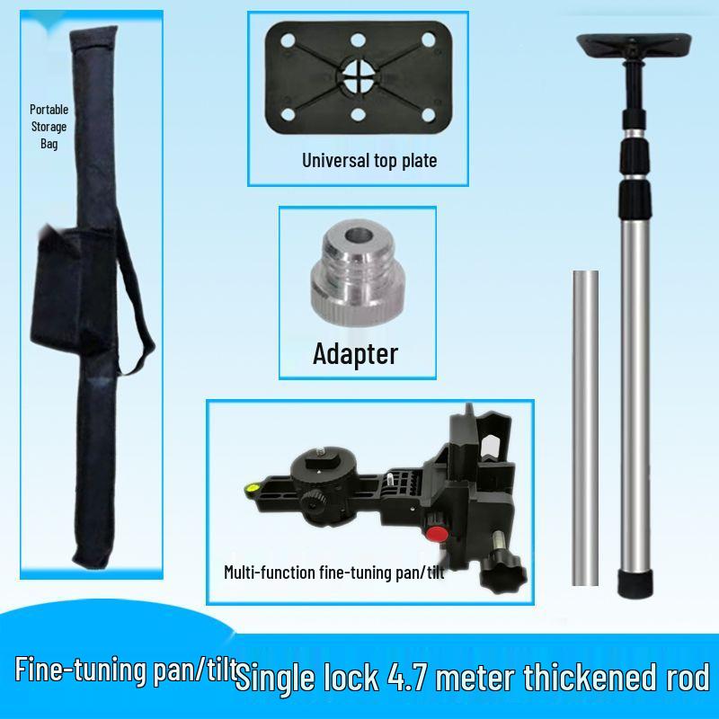 Infrared Telescopic Leveling Bracket for Woodworking and Ceiling Support