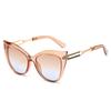 New Vintage Female Cat Eye Sunglasses For Women Men Fashion Oversized Framle Sun Glasses Gradient Shades UV400 Eyewear