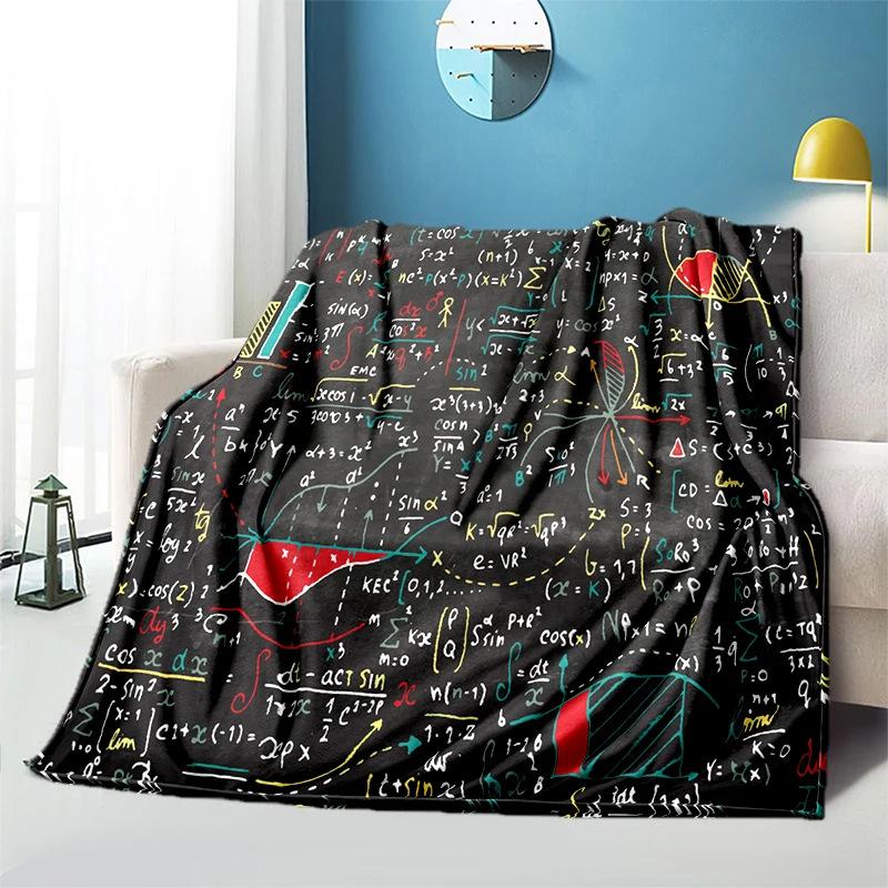 Science education topic Printed Blanket for Sofa Travel Camping Living Room Office Conditioning Blanket for All Seasons Gifts