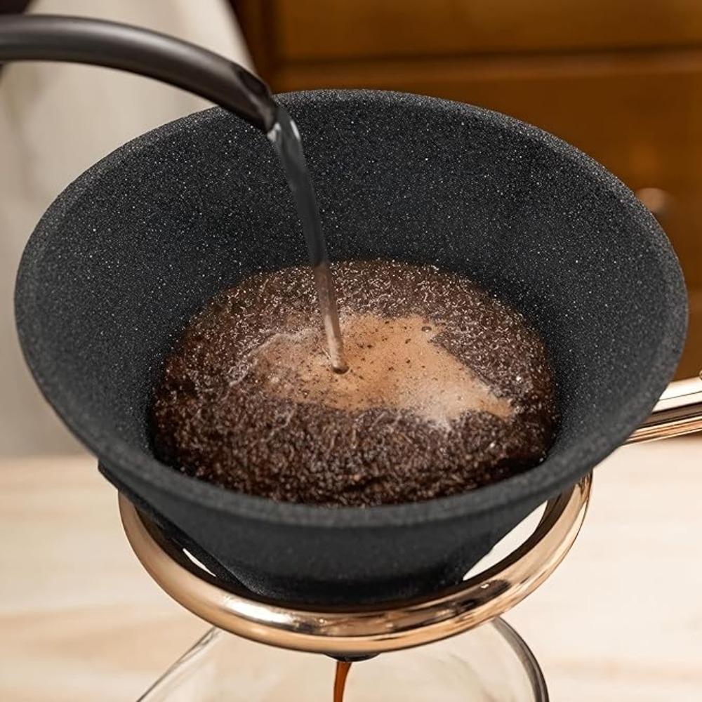 Reusable Microporous Ceramic Coffee Filter Non-Porous Tea Filter Unique Coffee Drip Cup  Gift