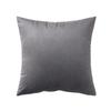 Decorative Pillowcase, Dark Gray Velvet