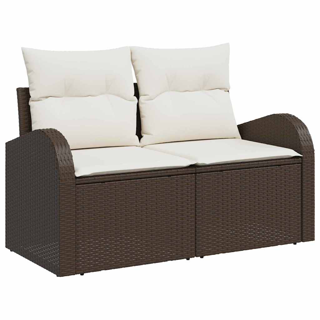 Garden Sofa Set Brown 55 x 55 x 37 cm Poly Rattan