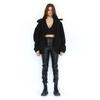 Women's Lapel Long Sleeve Faux Shearling Coat Winter Boyfriend Winter Faux Coat