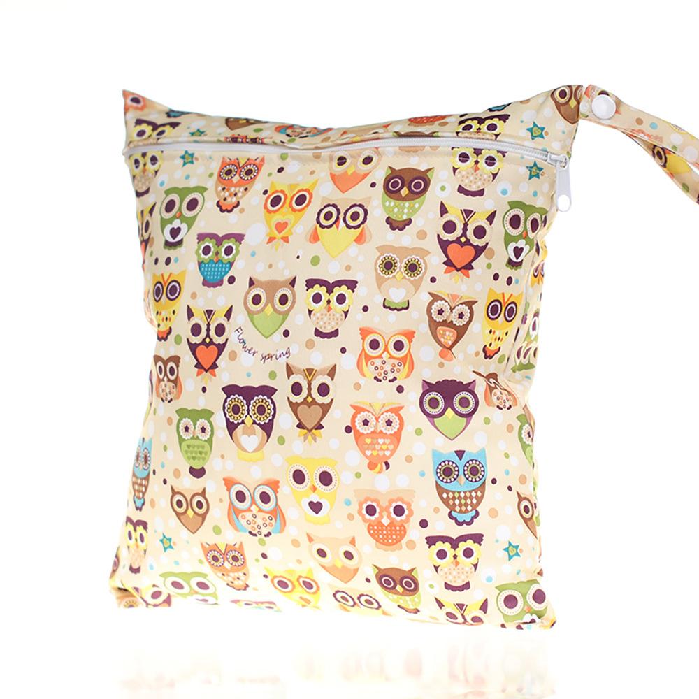 Diaper Wet Dry Bags Waterproof Reusable with Zippered Pockets Travel Beach Pool Daycare Soiled Baby Items Yoga Gym Mommy Bag