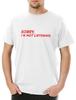 Sorry I'm Not Listening Men's T-Shirt Fun Geek Nerd Admin Computer Scientist