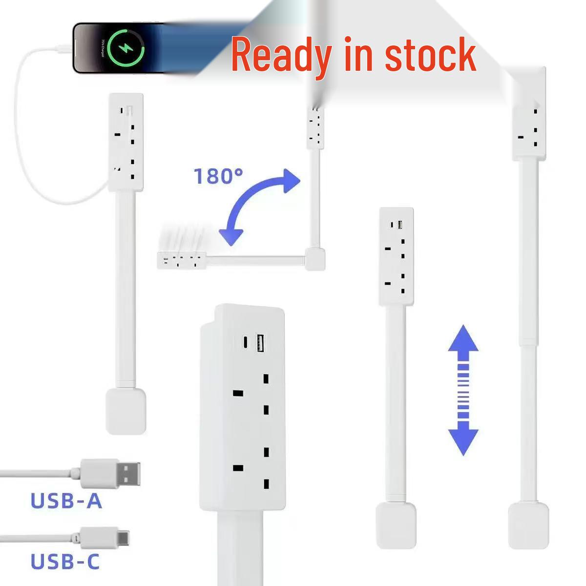 

UK Standard Bedside Electrical Outlet Extender