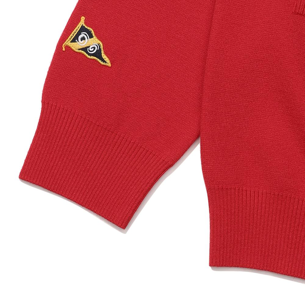 Malbon Golf Knit Full-Zip Jacket Red (Man)