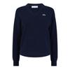 Lacoste Womens/Ladies Ribbed V Neck Regular Sweater Top