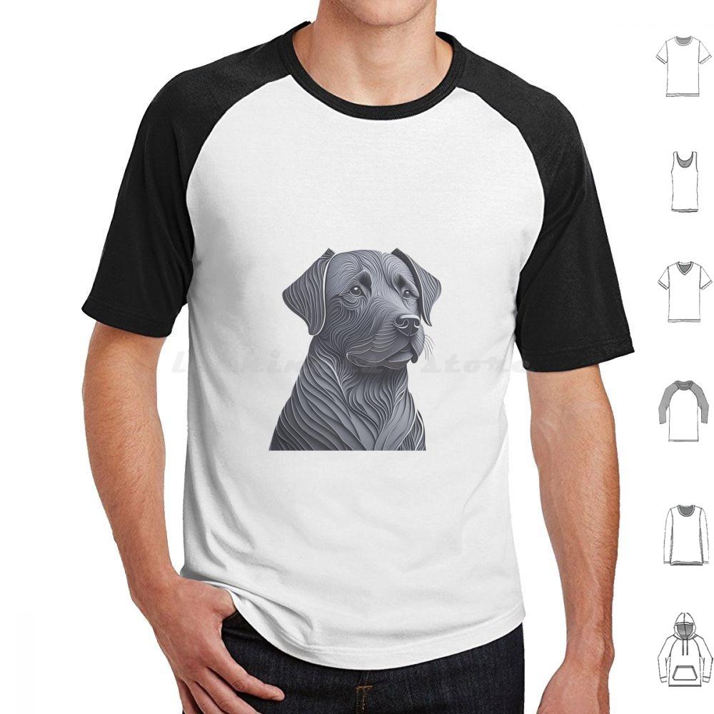 Black Labrador Layered Art T Shirt 6xl Cotton Cool Tee Black Labrador Dog Black Labrador Art Labrador Dog Design Black Labrador