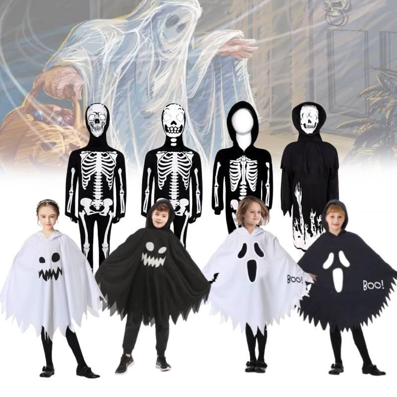 Halloween Skeleton Costume For Kids With Glowinthe Dark Features For Stage And Party Use