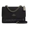 Klare Coated Canvas With Leather Shoulder Bag, Crossbody Bag Small Women's Black CV978-QBMI5