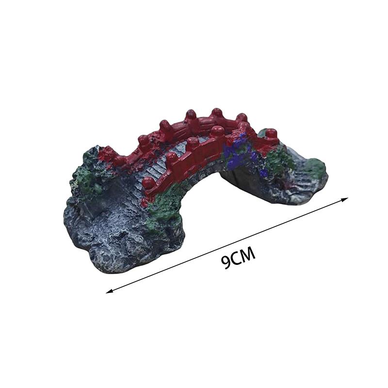 

1 шт. Аквариум Искусственный мост Смола Ландшафтное украшение Пещера Водное домашнее животное Рыба Мост Аквариум Оборудование Аксессуары Украшение