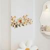 Flower Wall Stickers Peel and Stick Bathroom Toilet Vinyl Decals Home Decor Trash Stickers Removable Waterproof Self Adhesive