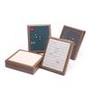 Frame-shaped Solid Wood Jewelry Holder, Spacious Tray for 50 Finger Rings, Earrings and Ornament Display Rack