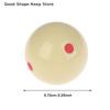 57.2mm Standard Pool Billiard Cue Ball - 6 Red Dots Snooker Practice Training Ball for Billiard Snooker