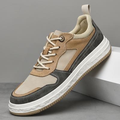 Pantofi de skateboard pentru bărbați, din piele, respirabil, la modă, 2024, nou sosire, pantofi pentru bărbați, comozi, de lux, pentru bărbați