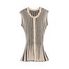 Kaslead New Arrival Women's Clothing Fashion Style Fashion Stripes Sleeveless Top and Trousers 8779154 8779189