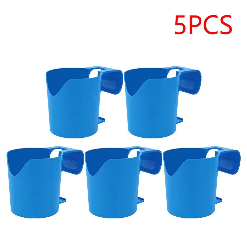 1-5PCS Swimming Pool Water Cup Hanger Poolside Cup Holder Reusable Swimming Pool Side Storage Rack Pool Accessories