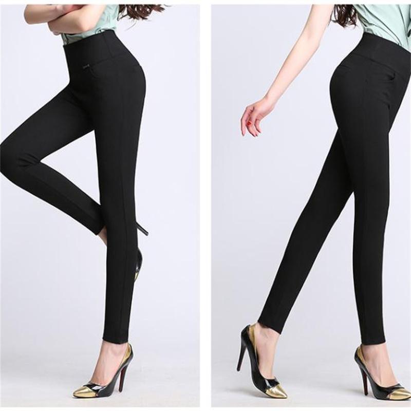 High Quality Pencil Pants Capris Women Summer Style High Waist Elastic Skinny Pants Female Trousers Woman Pantalon Femme